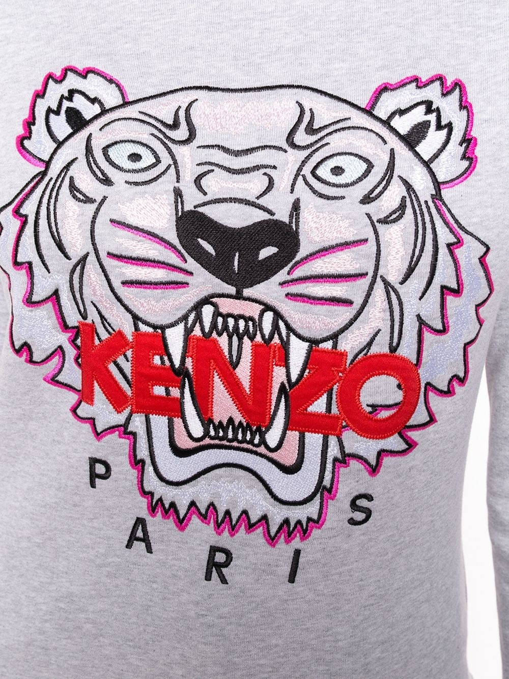 tiger embroidered sweatshirt - 5