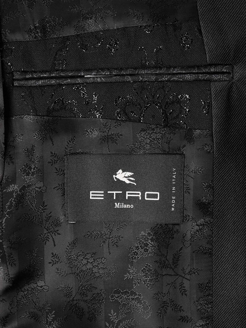 Silk-Trimmed Paisley-Jacquard Wool-Blend Tuxedo Jacket 6