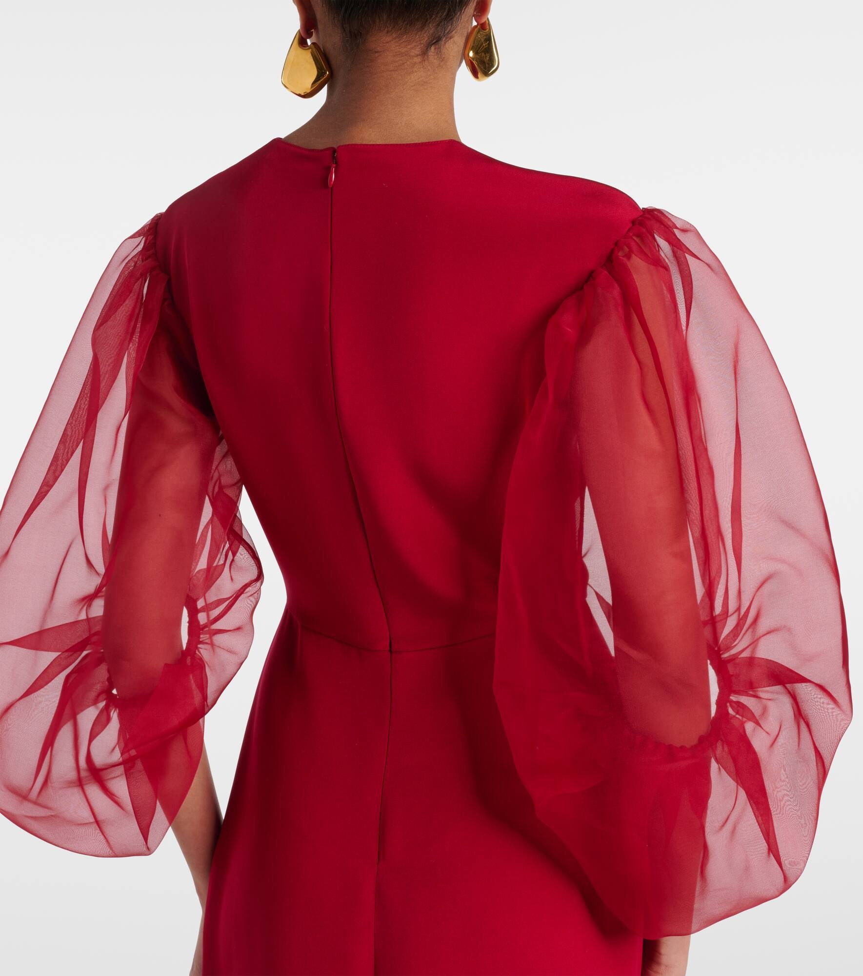 Danielle silk cady midi dress - 5