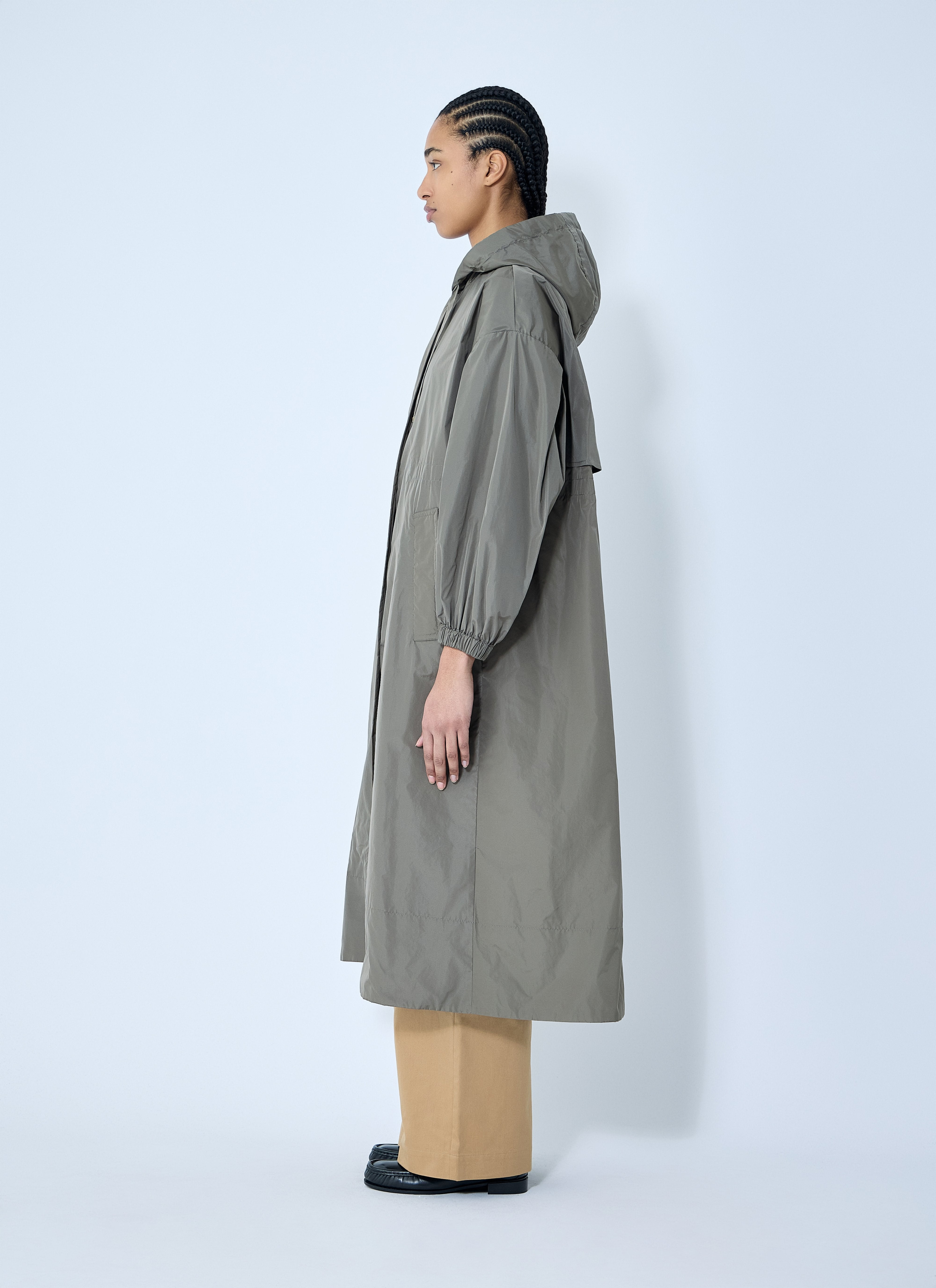 Max Mara Women Ripstop Hooded Coat - 3