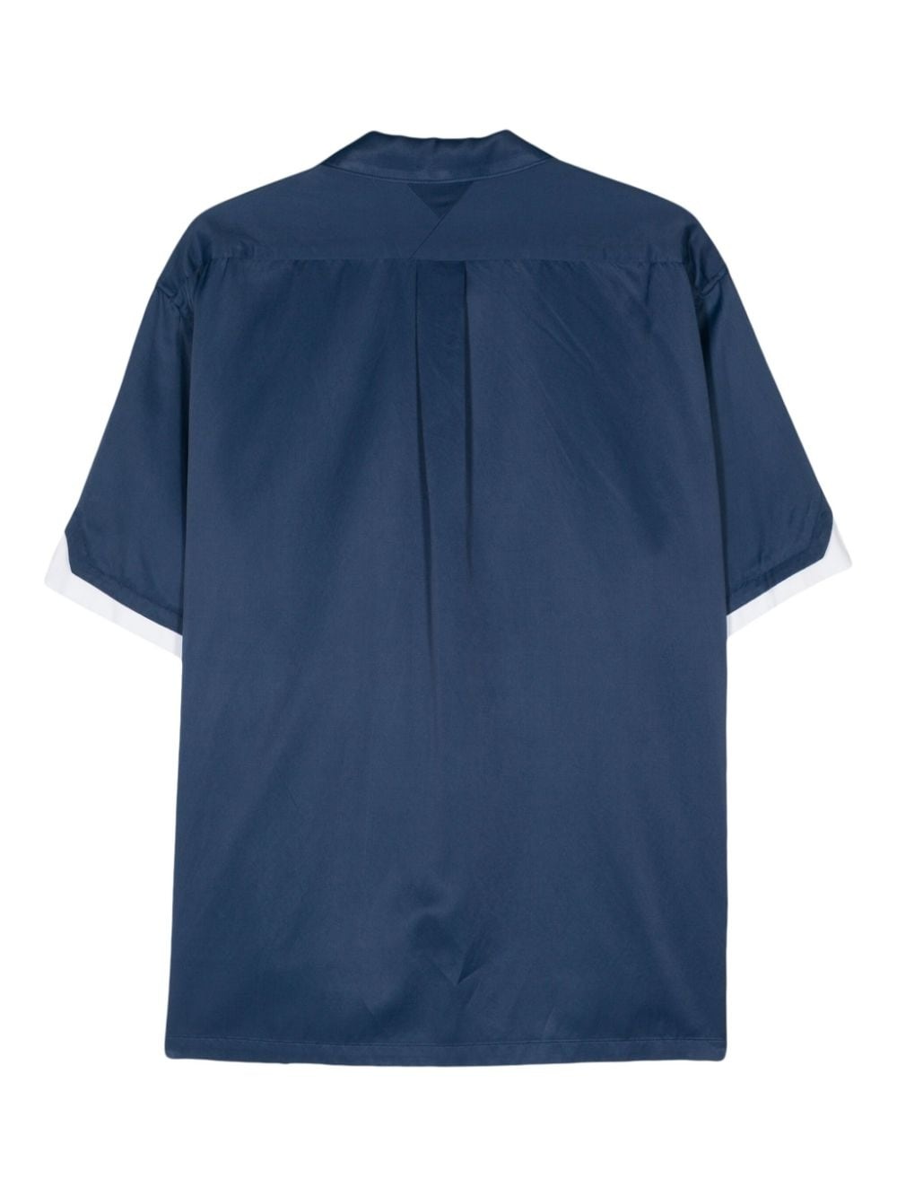 camp-collar layered shirt - 2