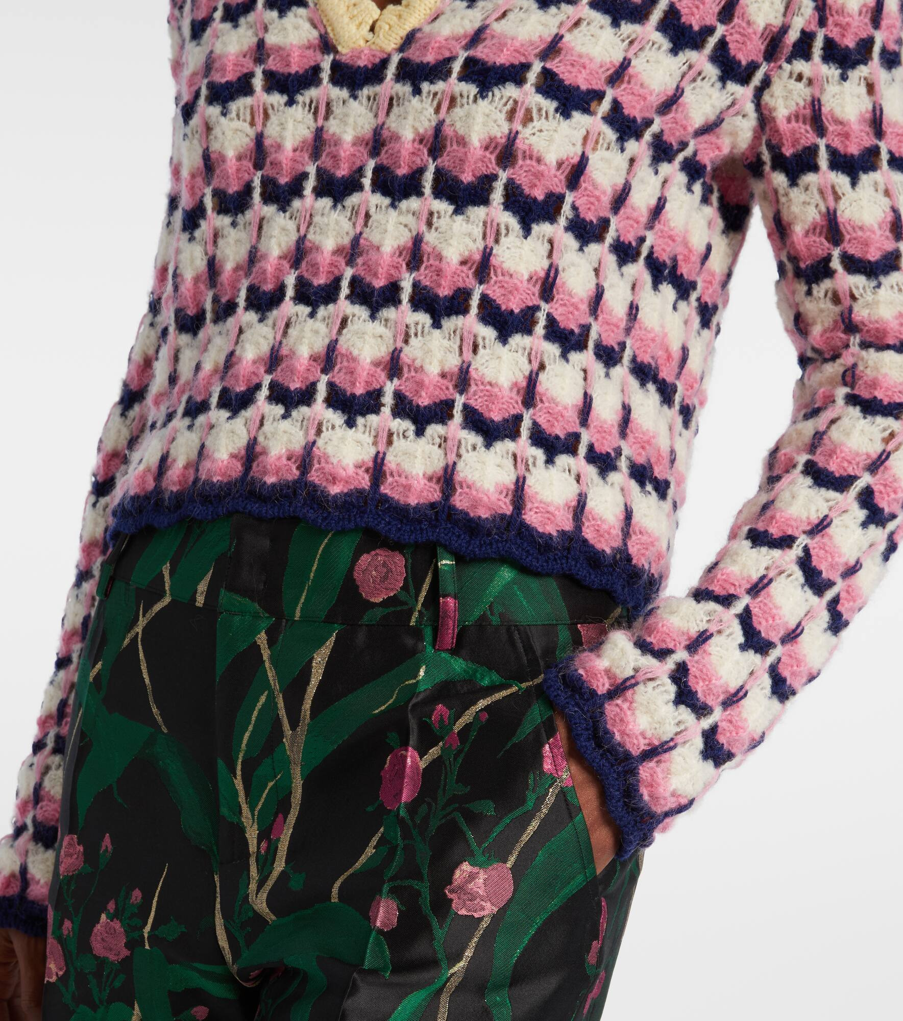 Picket wool-blend polo sweater - 5