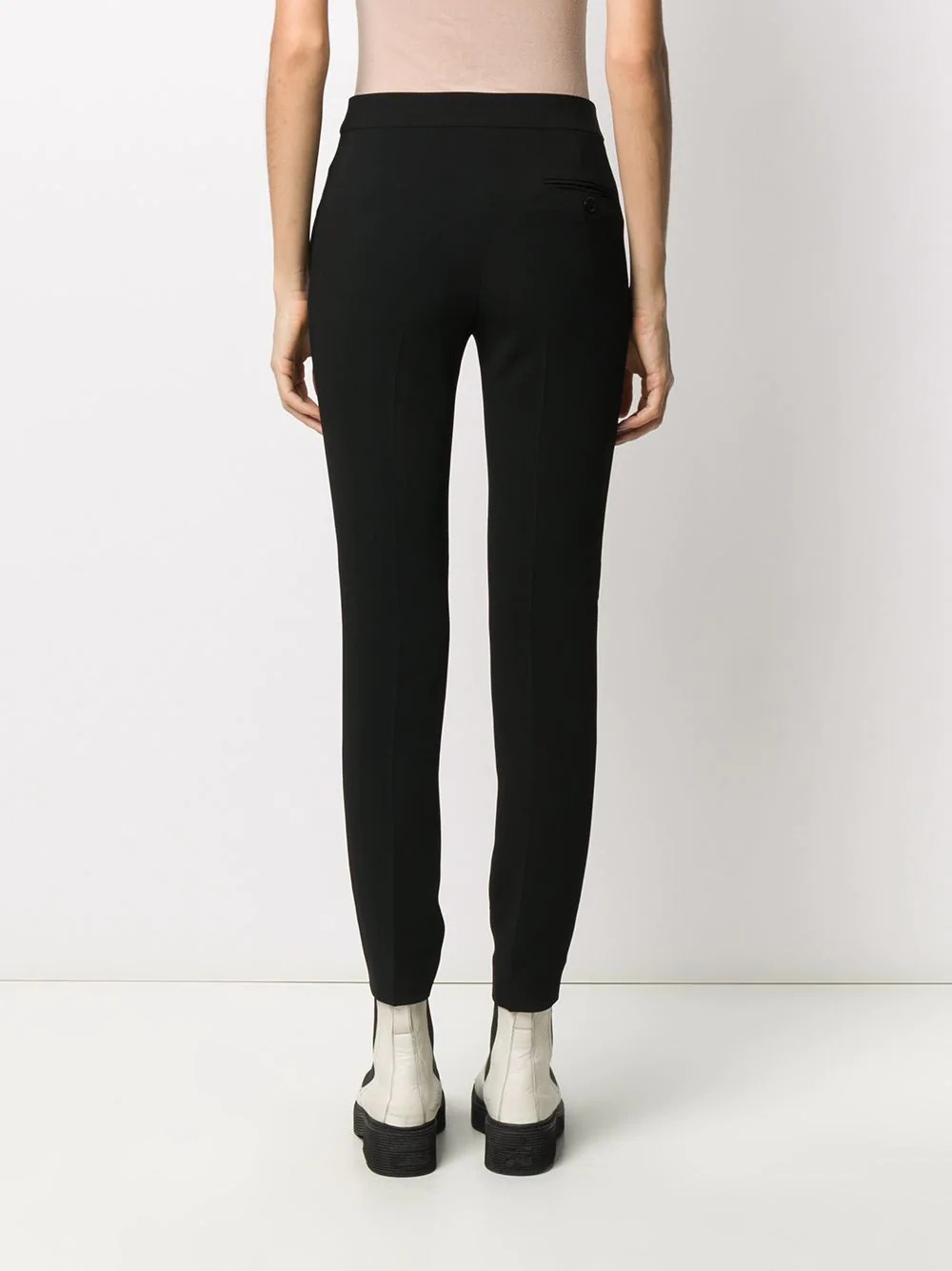 mid rise straight leg trousers - 4