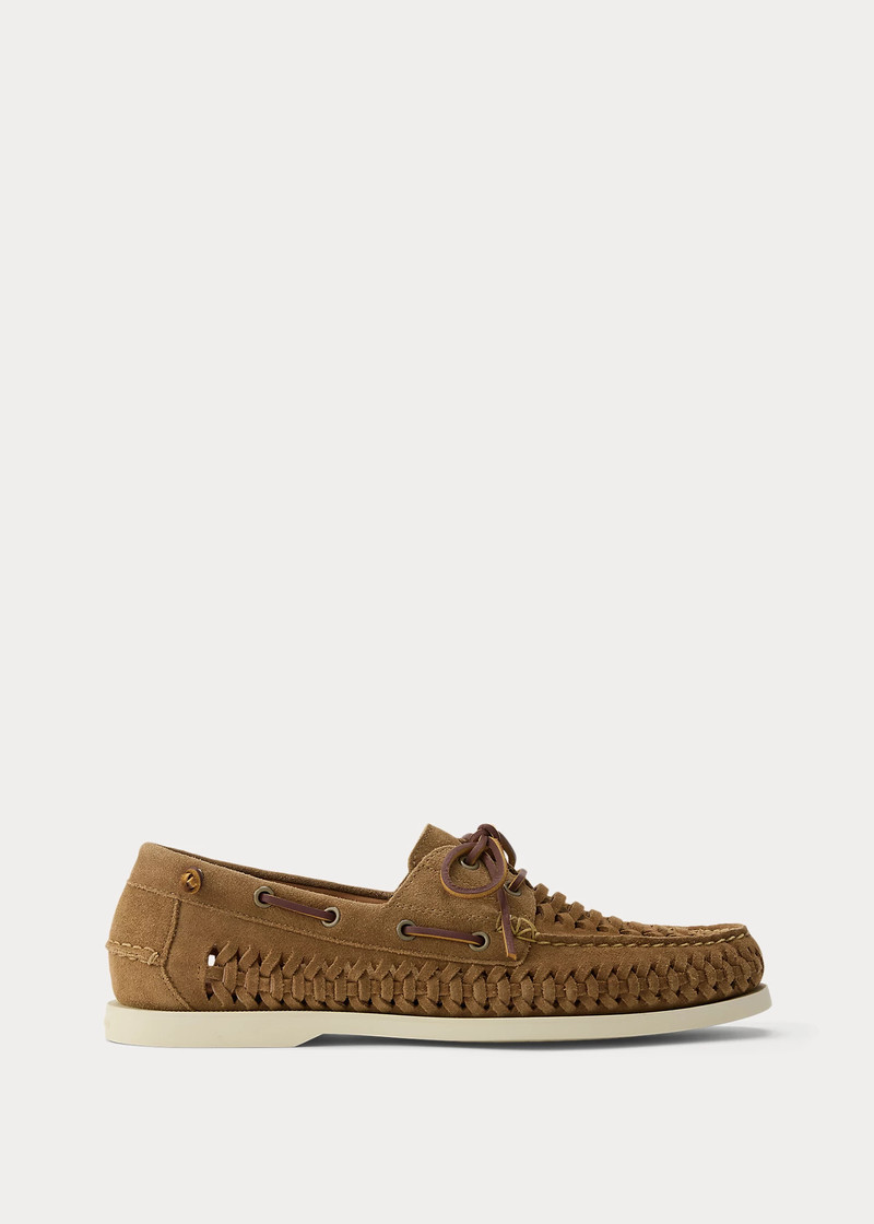 Merton Woven Suede Boat Shoe 1