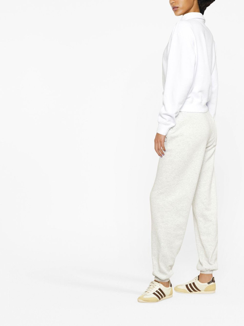 Sporty & Rich logo-print long-sleeved polo top outlook