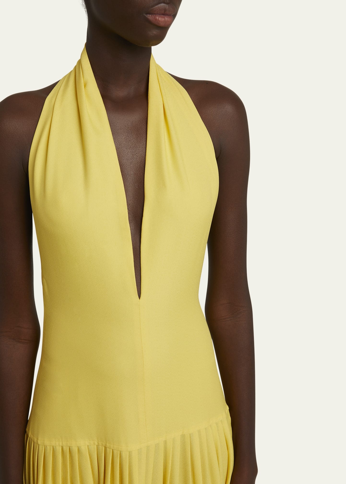 Tala Halter Viscose Georgette Dress - 5