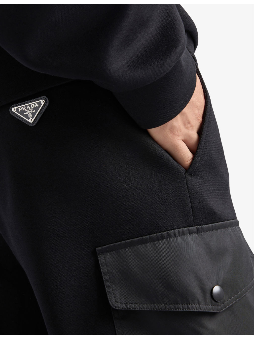 Re-Nylon Cotton-Jersey Fleece Jogging Bottoms - 5