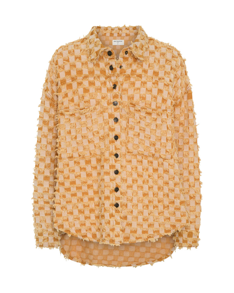 Gingham Daria Shacket - Yellow 1