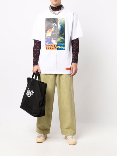 Heron Preston patchwork graphic print T-shirt outlook