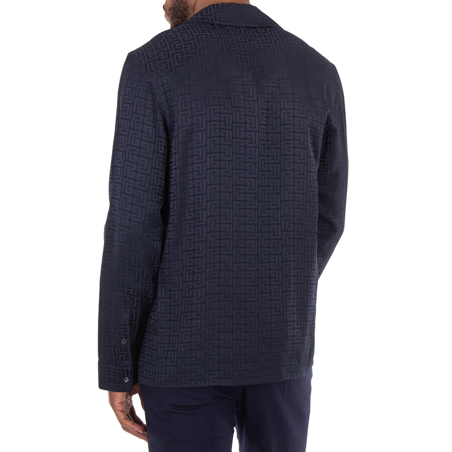 Balmain PB Labyrinth Jacquard Pyjama Shirt - 5