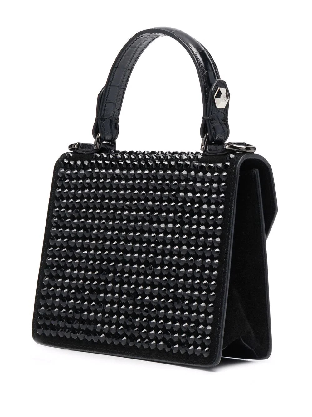 studded leather tote - 3