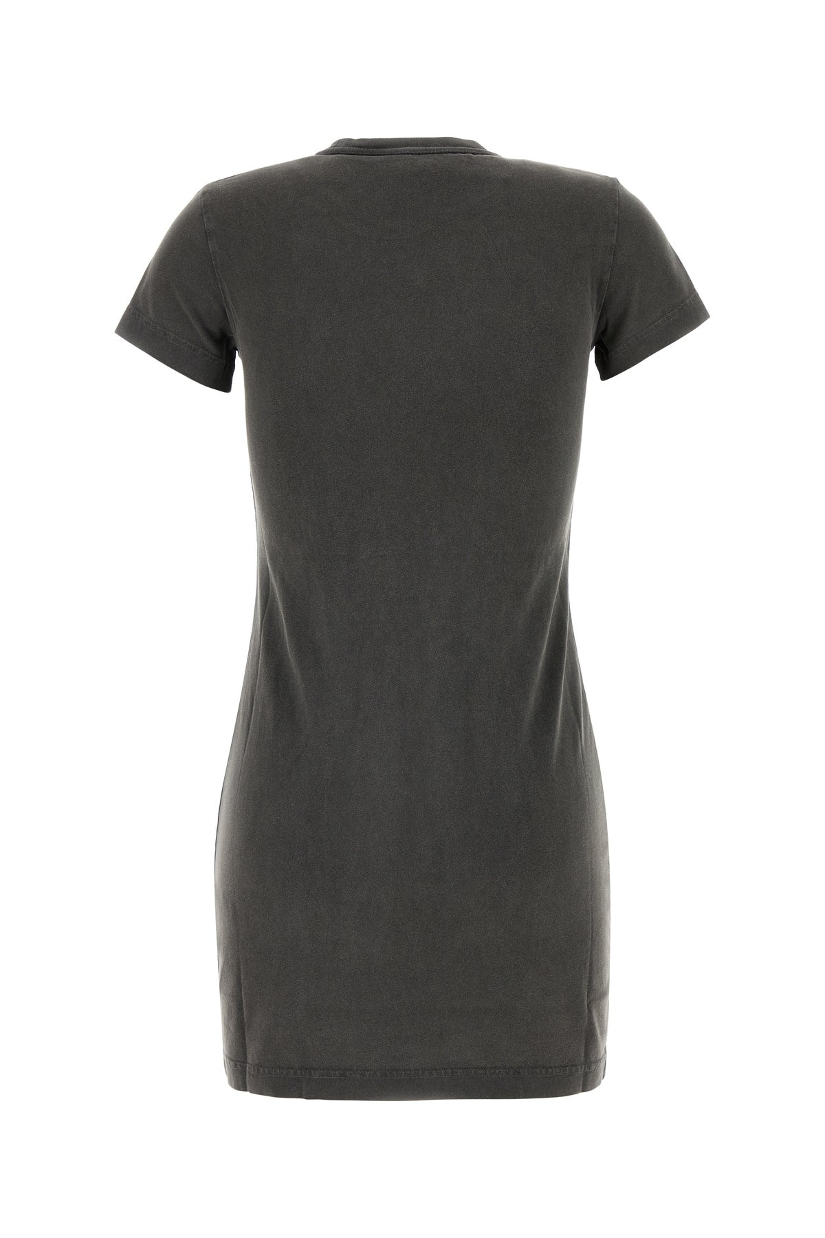 Charcoal cotton t-shirt mini dress - 2