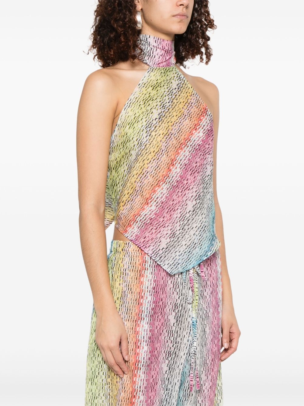 sleeveless turtleneck top - 3