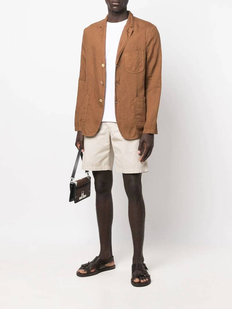 Aspesi fitted single-breasted blazer outlook