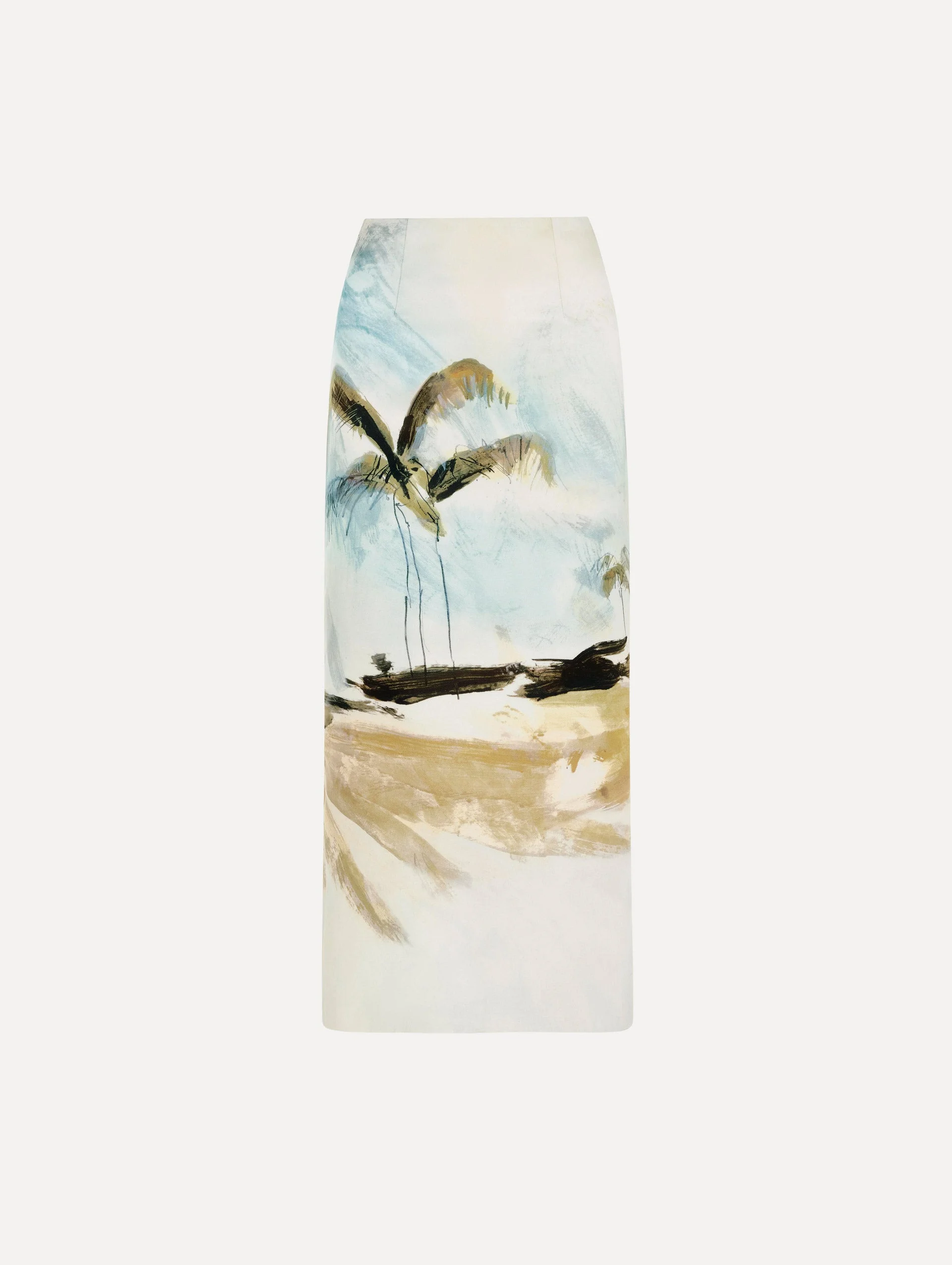 DOMINICAN LANDSCAPE PENCIL SKIRT - 1