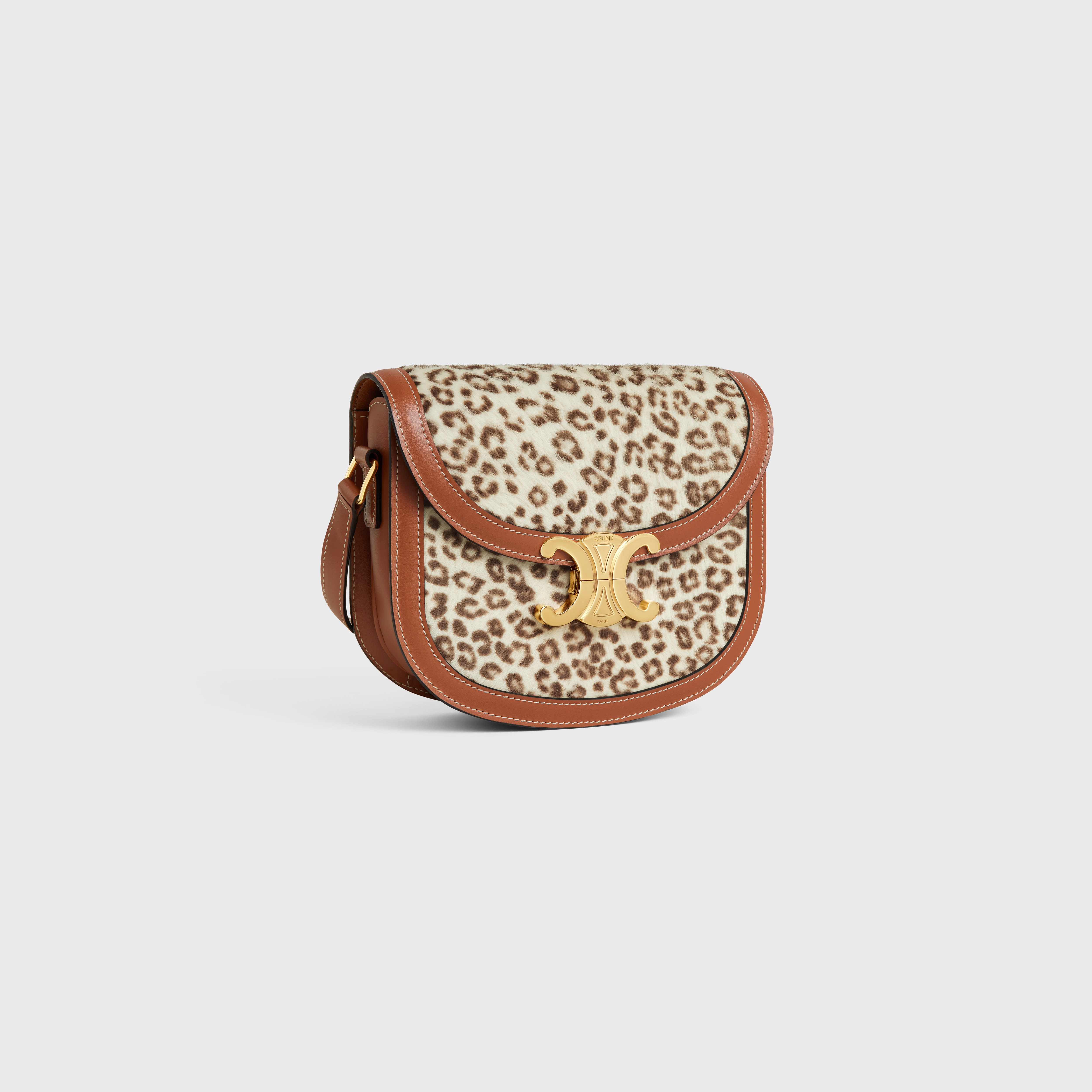 BESACE CLEA in PONY CALFSKIN WITH LEOPARD PRINT - 2