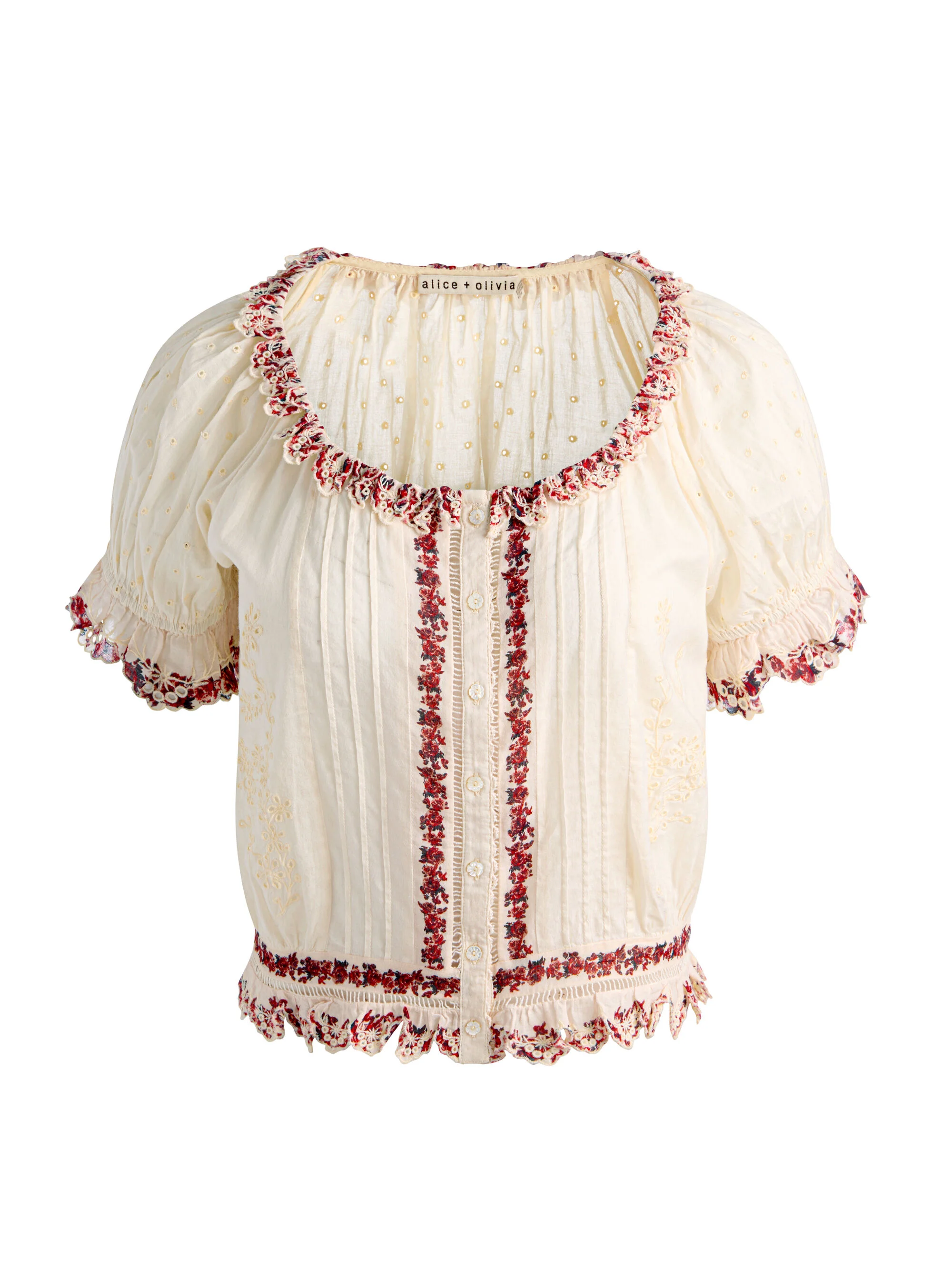 MCLAINE PUFF SLEEVE BLOUSE - 1
