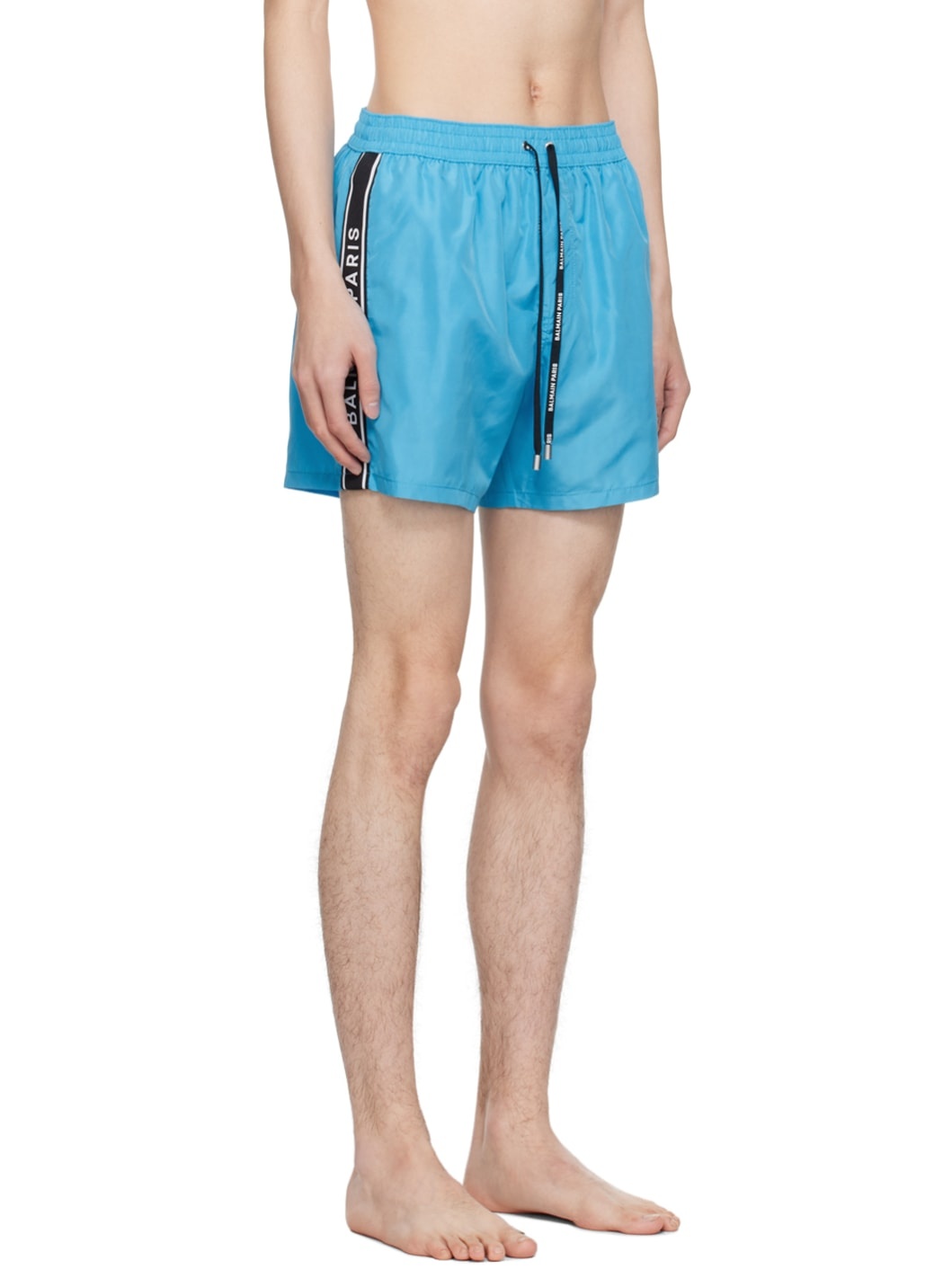 Blue Printed Swim Shorts - 2