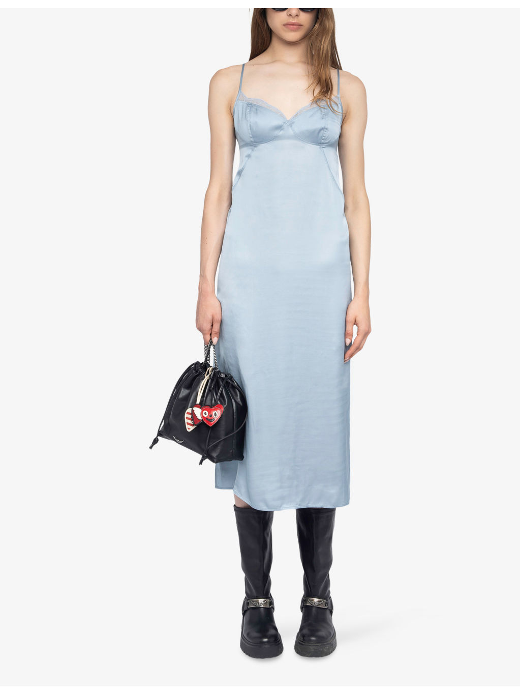 Rialta Lace-Embroidered Cut-Out Satin Midi Dress - 2
