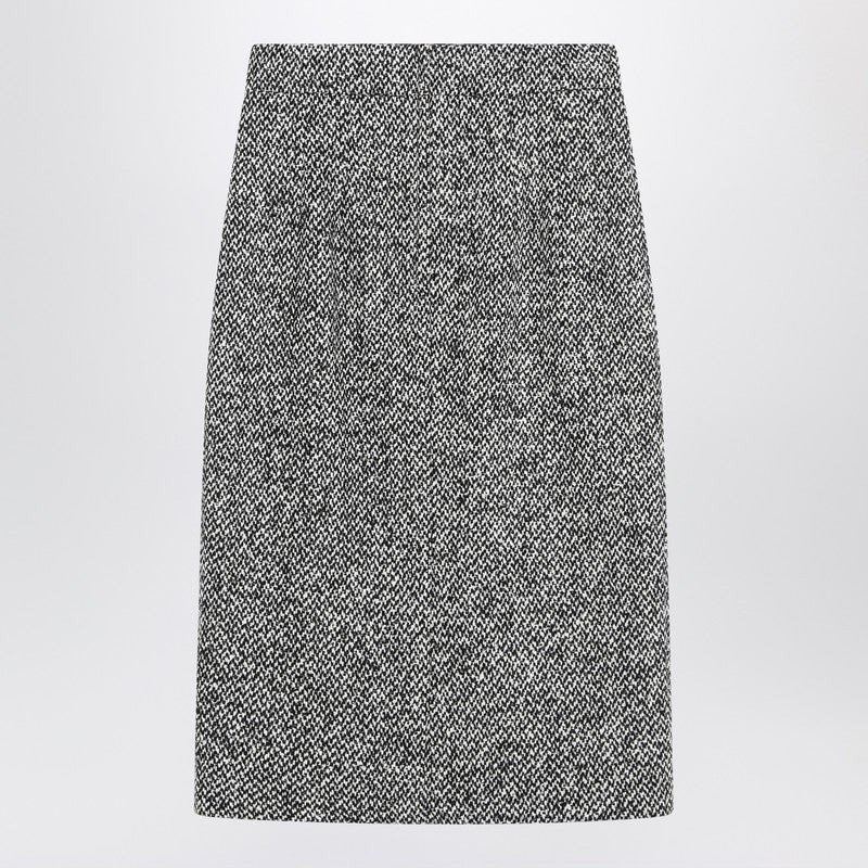 Dolce&Gabbana Pencil Skirt In Speckled Wool Blend Women - 2