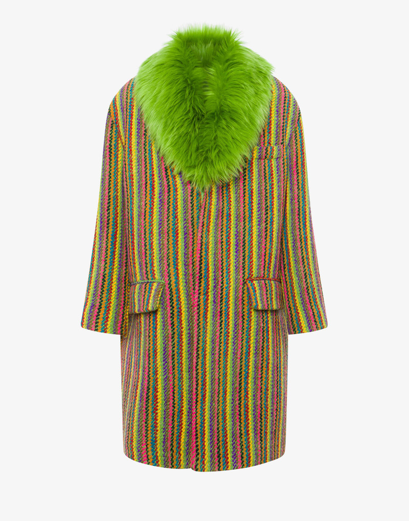 MULTICOLOUR STRIPES CLOTH COAT 1