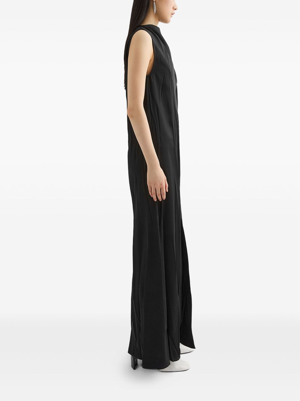 satin maxi dress - 4