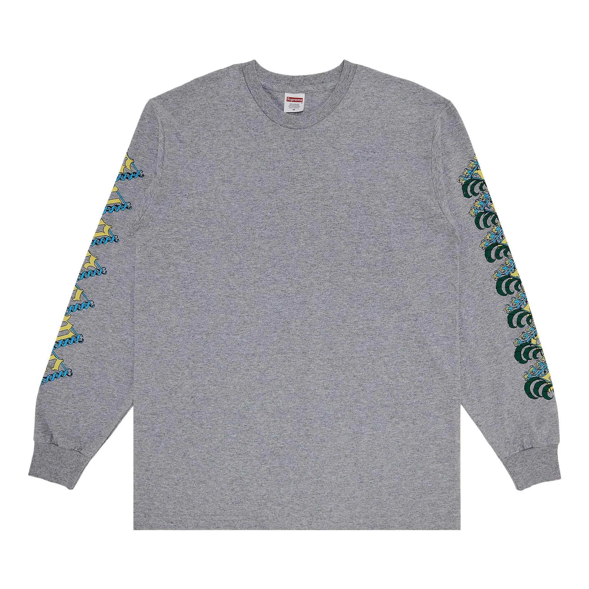 Supreme Strawberries Long-Sleeve Tee 'Heather Grey' - 1
