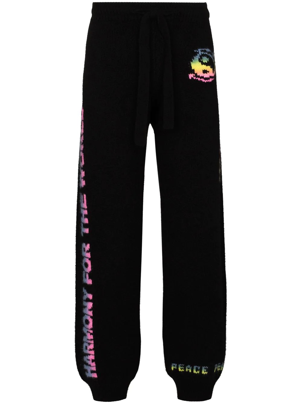 Harmony print knitted track pants - 1