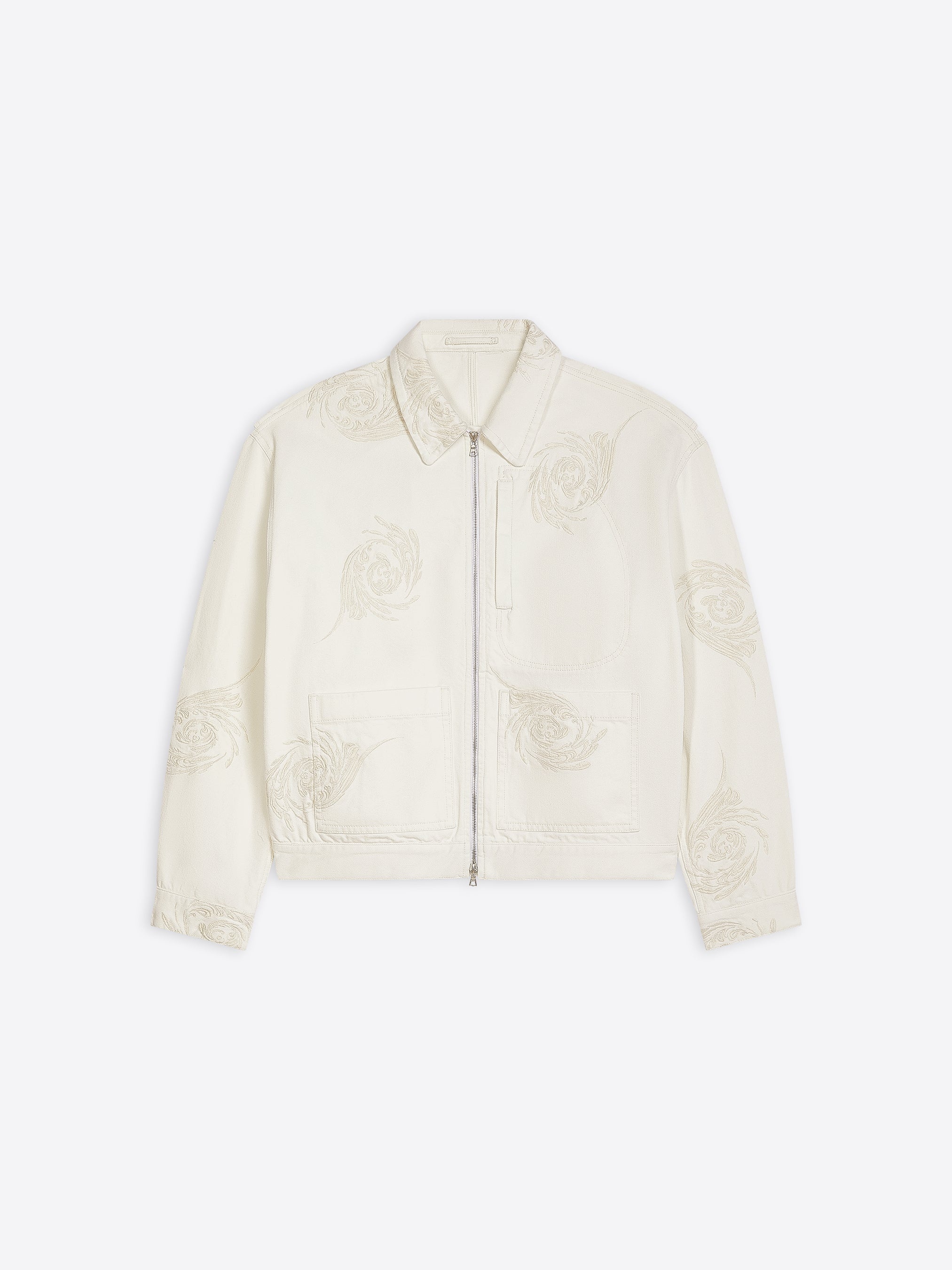 EMBROIDERED DENIM JACKET - 1