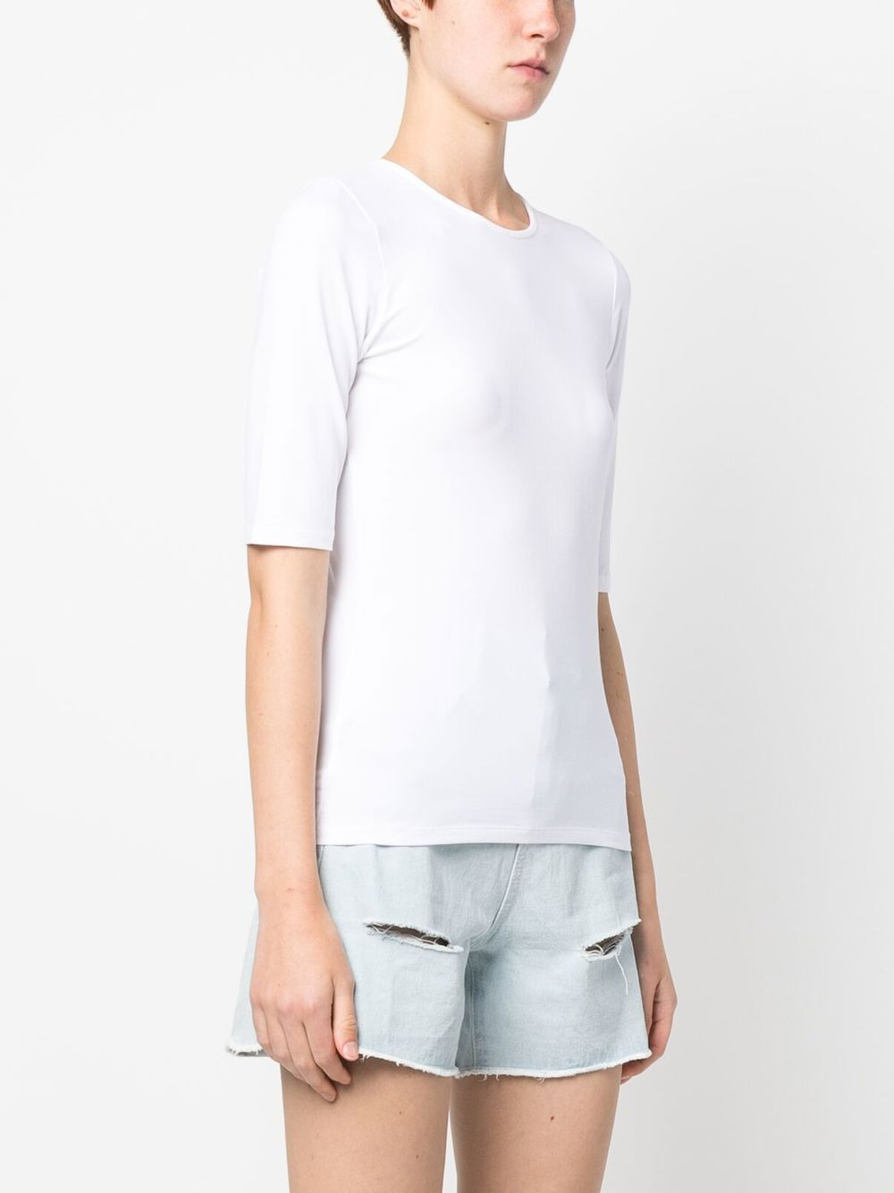 round-neck half-sleeve T-shirt - 3