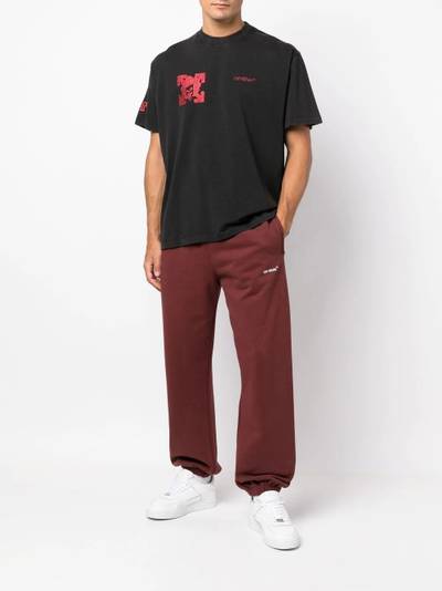 Off-White Arrows-print straight-leg track pants outlook