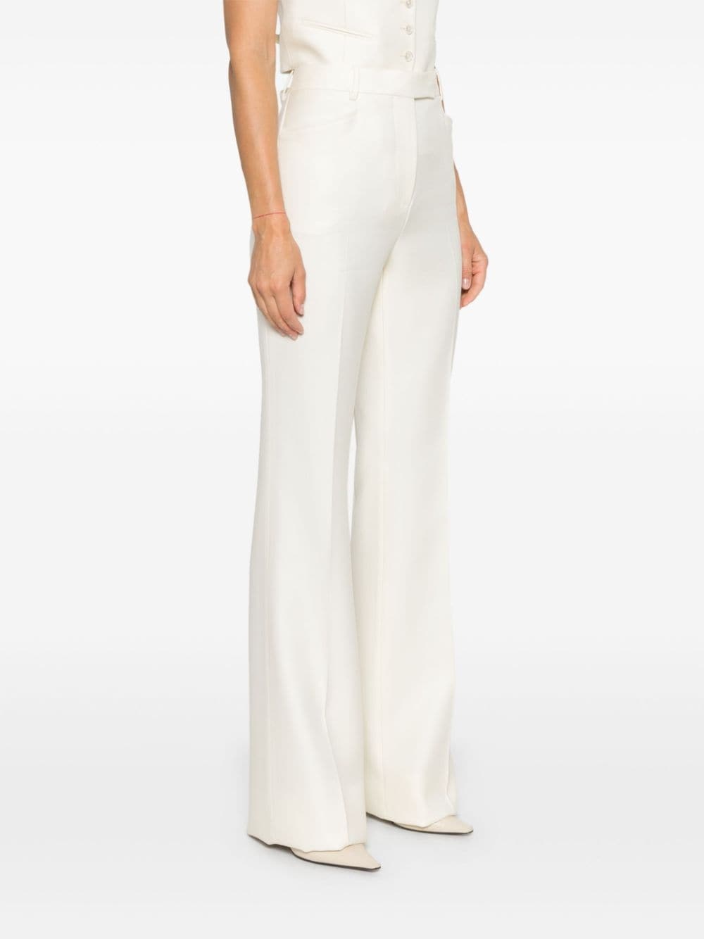 twill-weave tailored trousers - 3