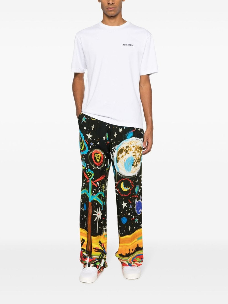 Palm Angels Starry Night printed drawstring trousers outlook