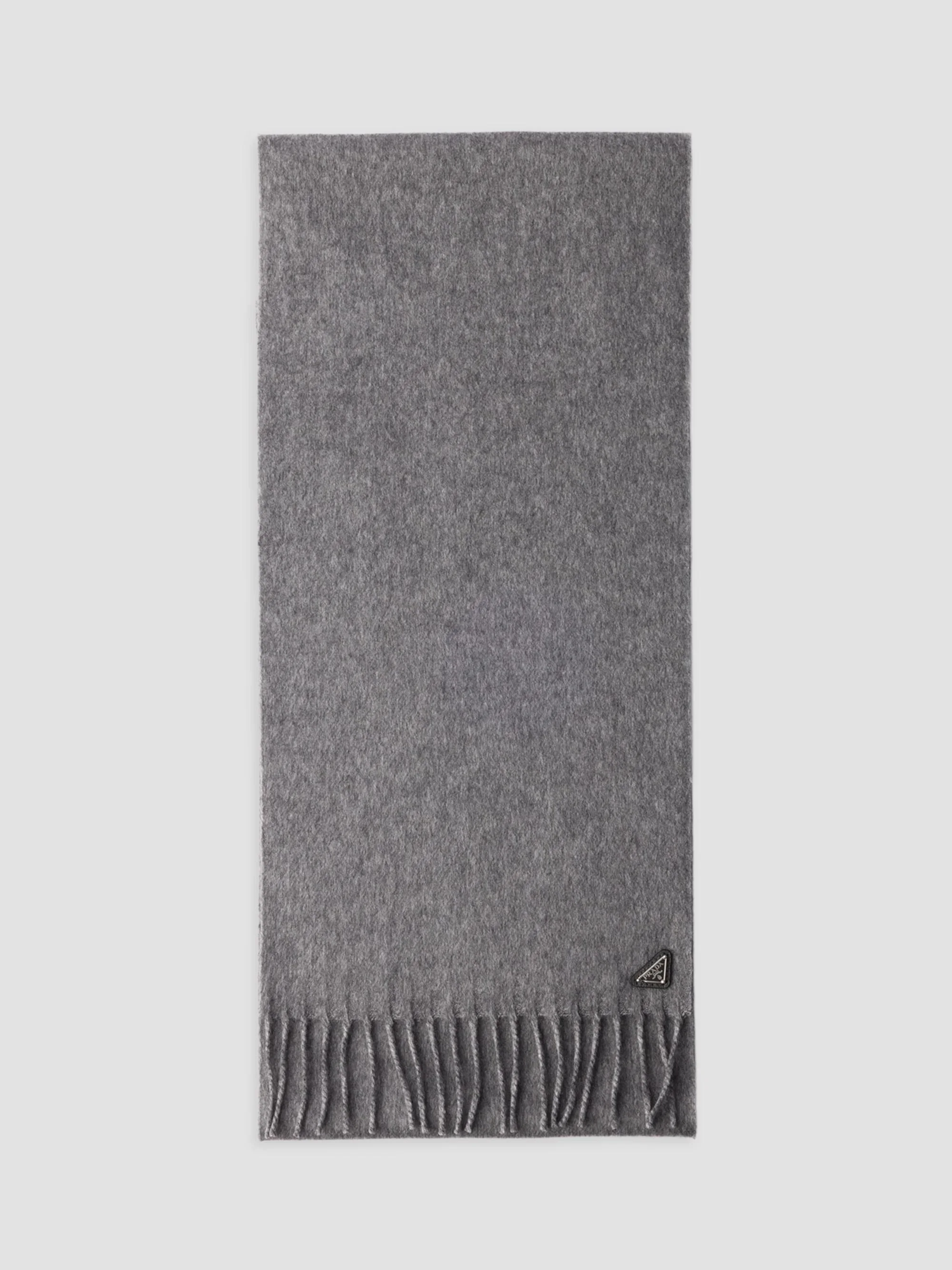Men's Silk and Cashmere Scarf - Grey - 1