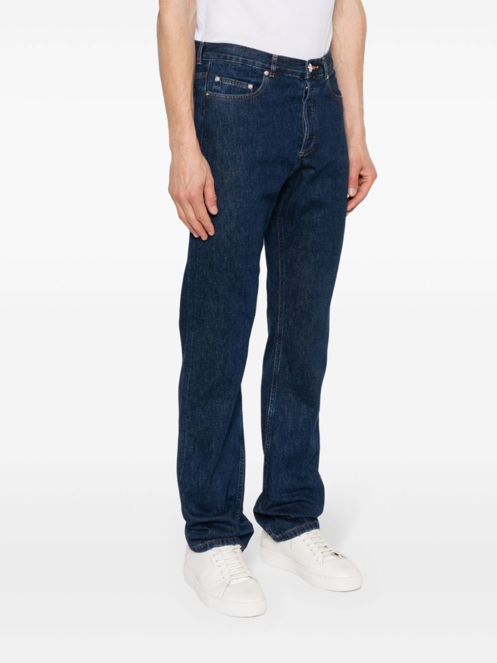 high-rise straight-leg jeans - 3