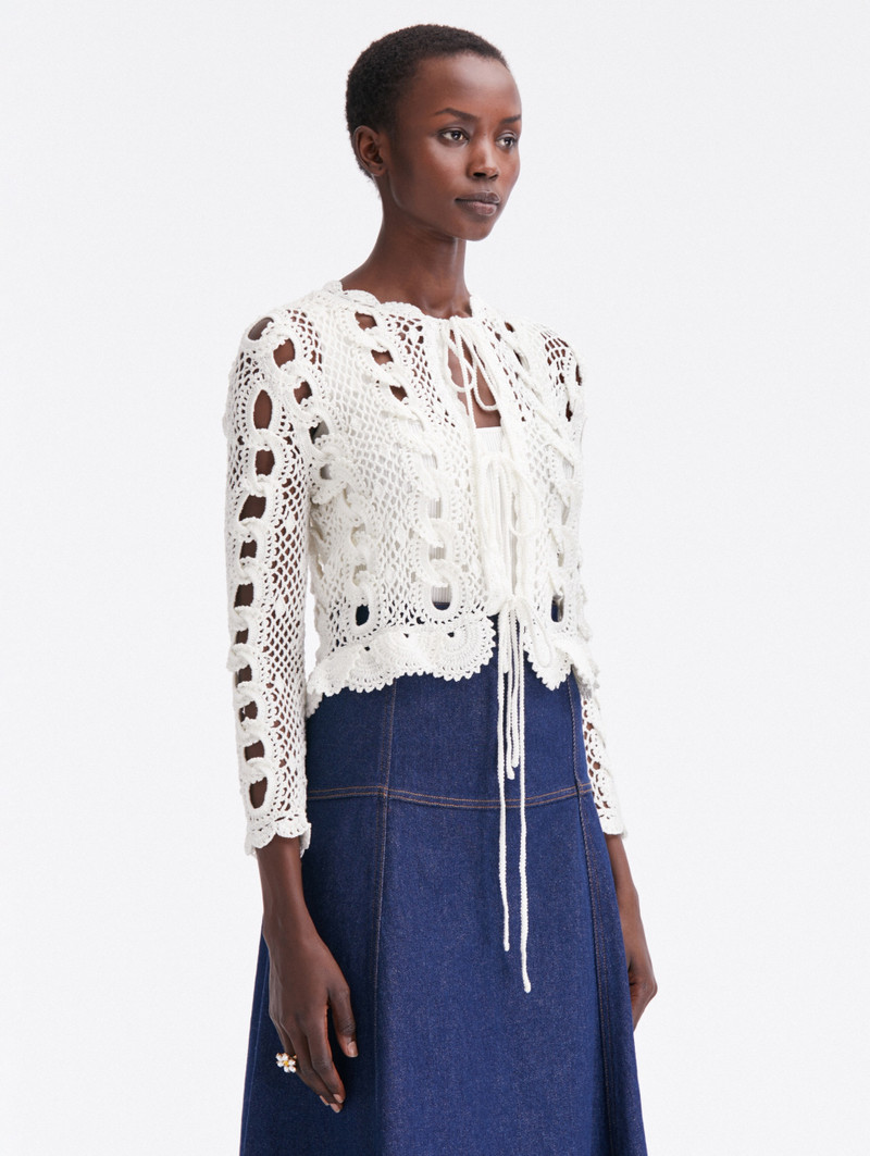 CROCHET CHAIN STITCH CARDIGAN 4