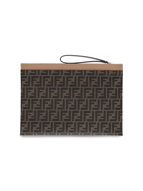 Fendi Men Ff' Large Flat Pouch - 3