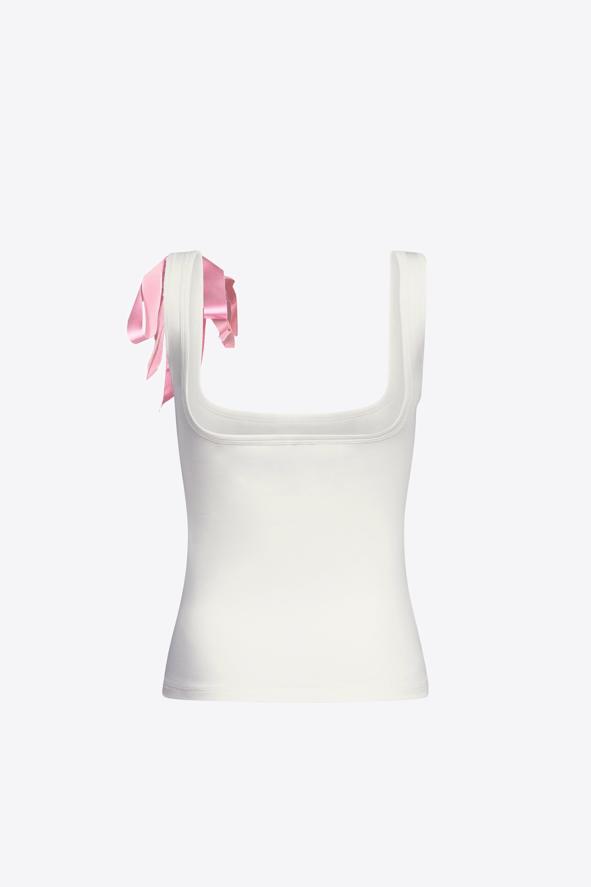 CRYSTAL EMBELLISHED BOW TANK TOP - 2