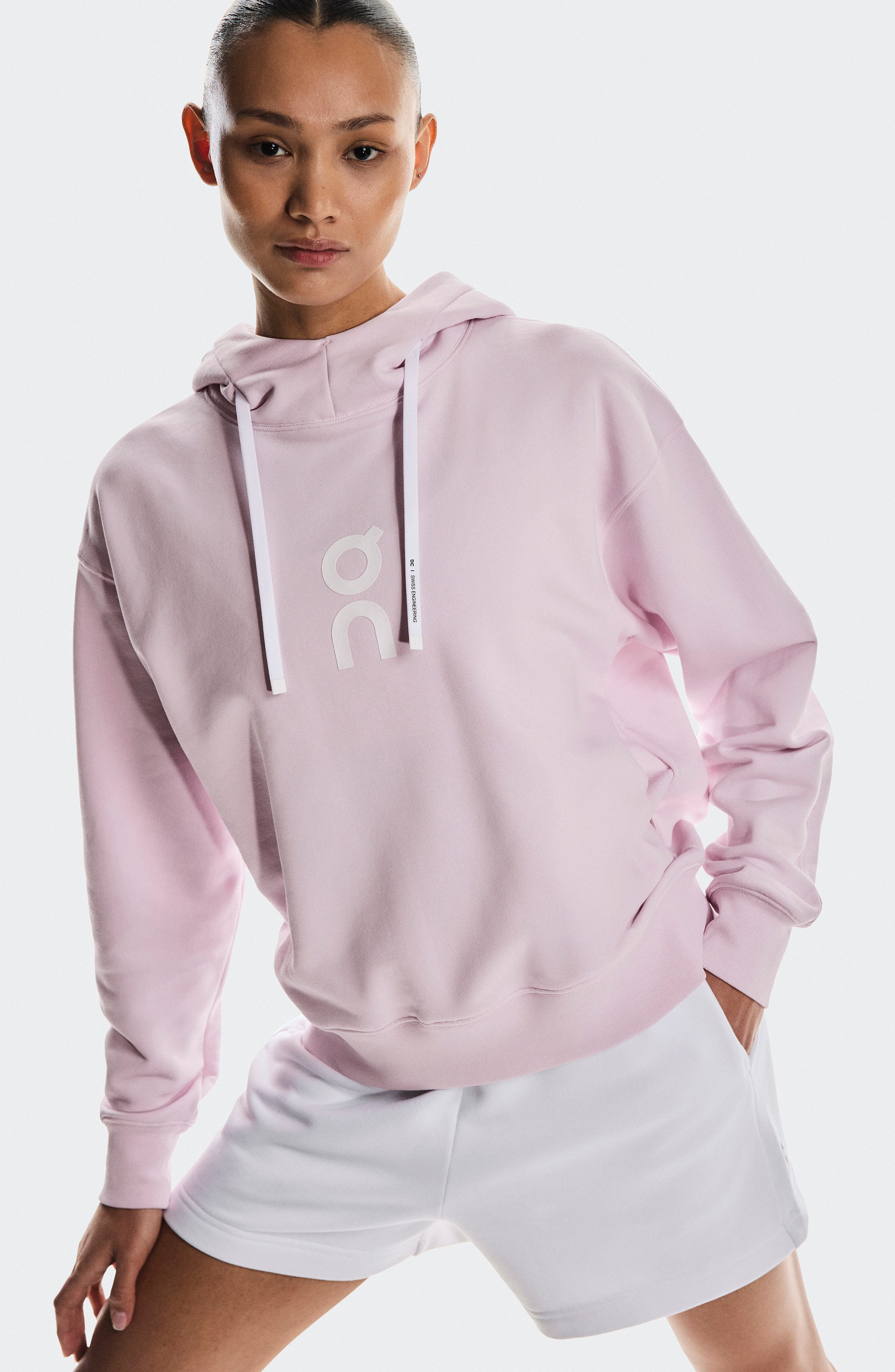 Club Oversize Organic Cotton Blend Hoodie in Orchid at Nordstrom - 4