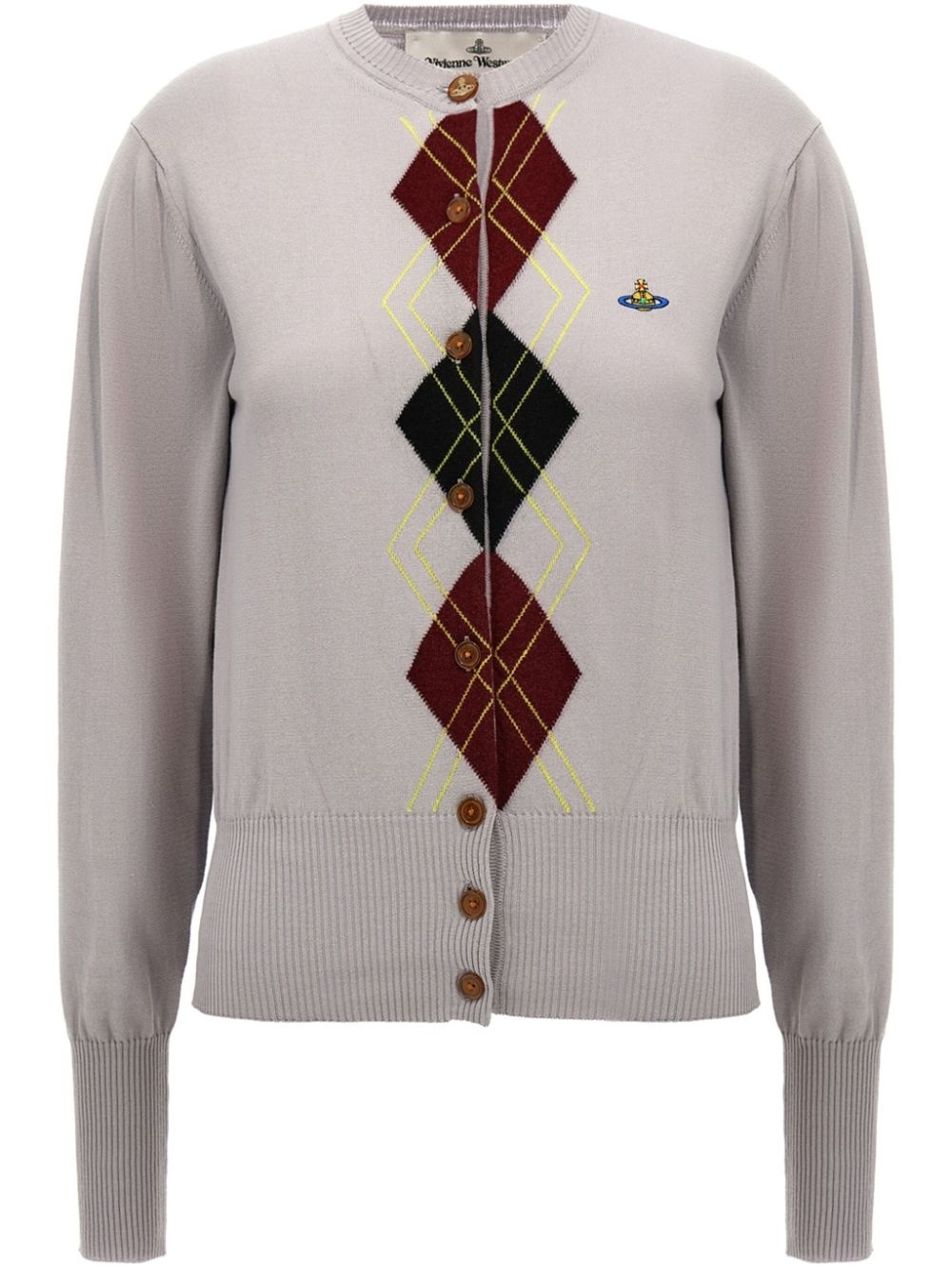 Argyle cardigan - 1