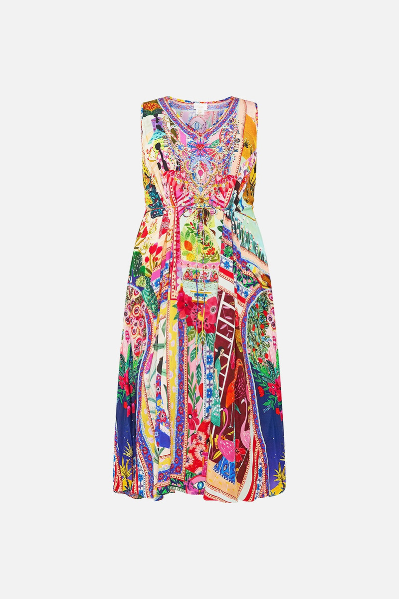 V NECK RACERBACK DRESS - 1