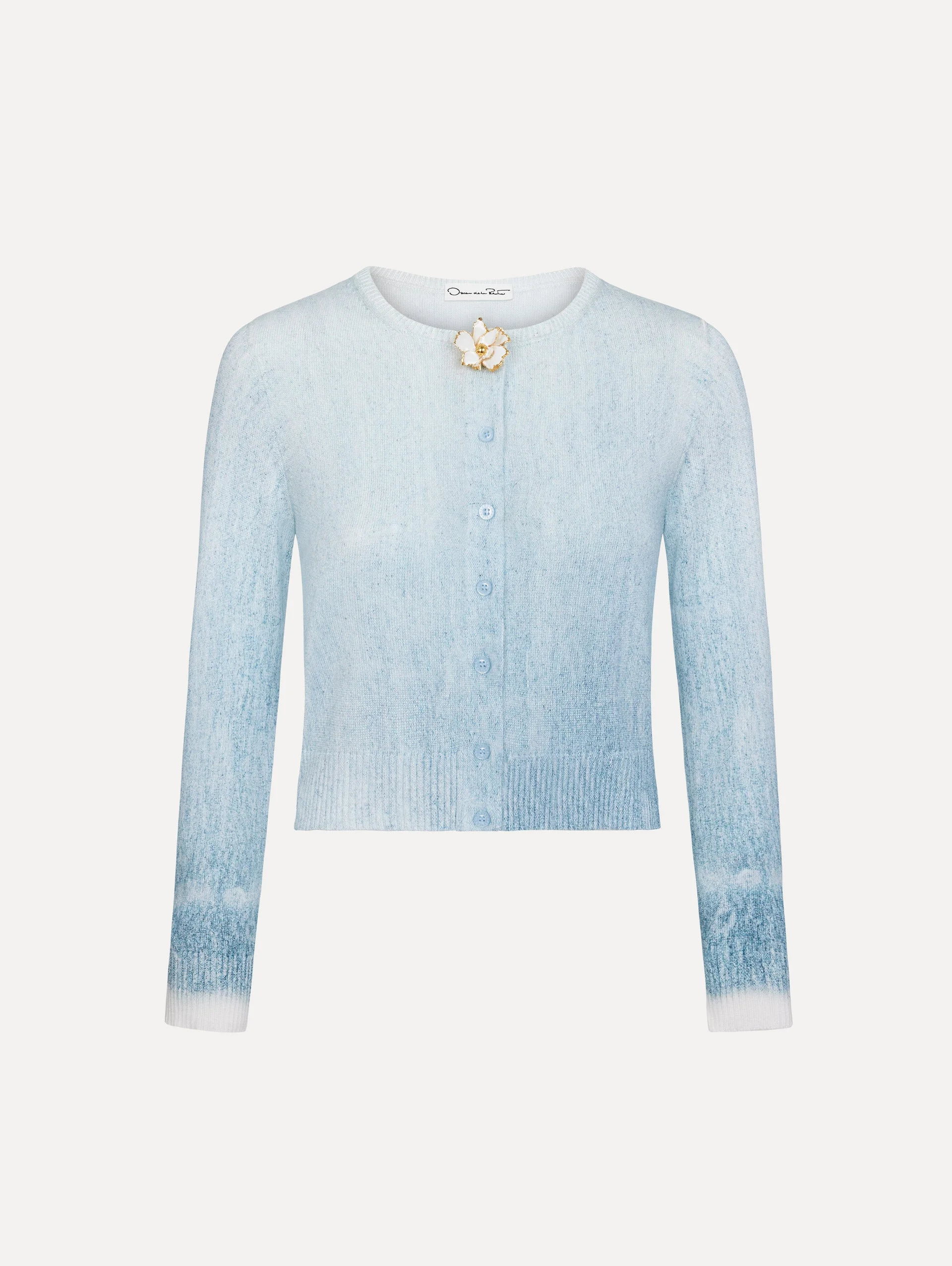 OMBRÉ BUTTON-DETAILED CARDIGAN - 1