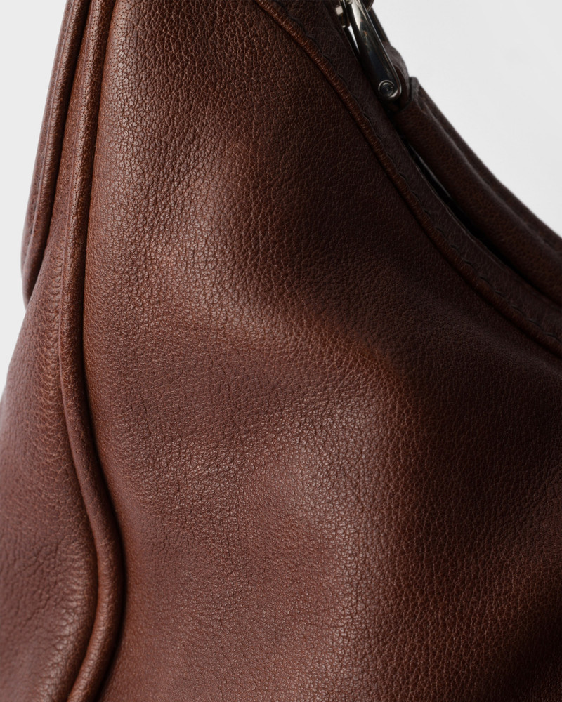 Medium washed leather bag 7