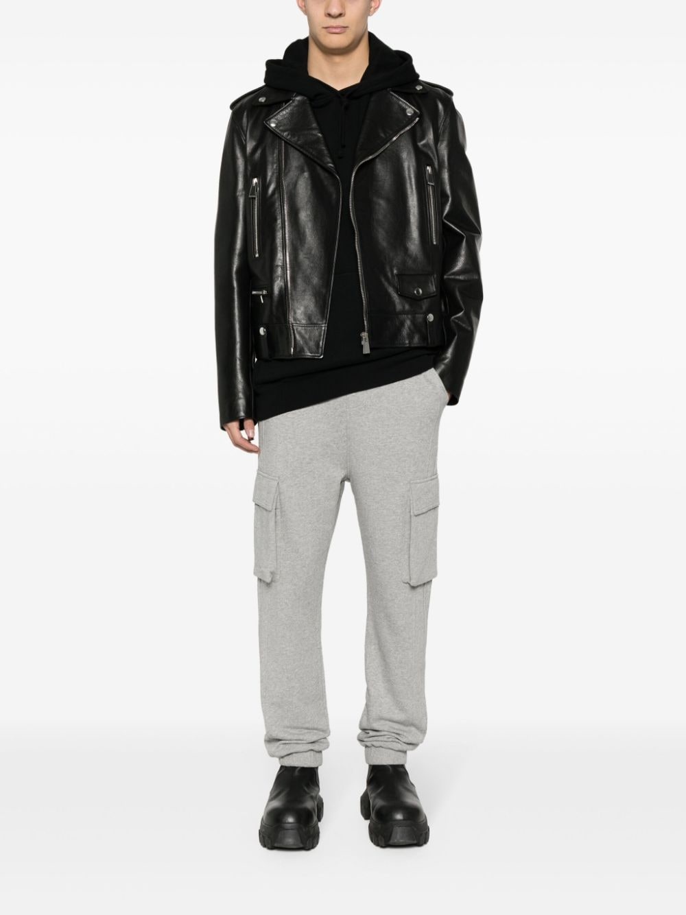 logo-print cotton track pants - 2