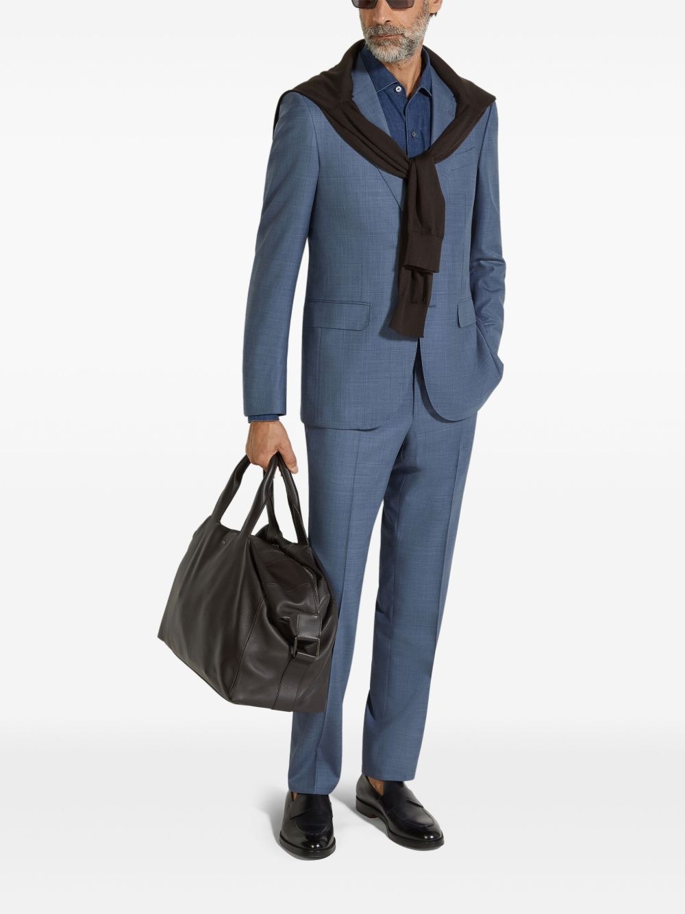 wool single-breasted suit - 2