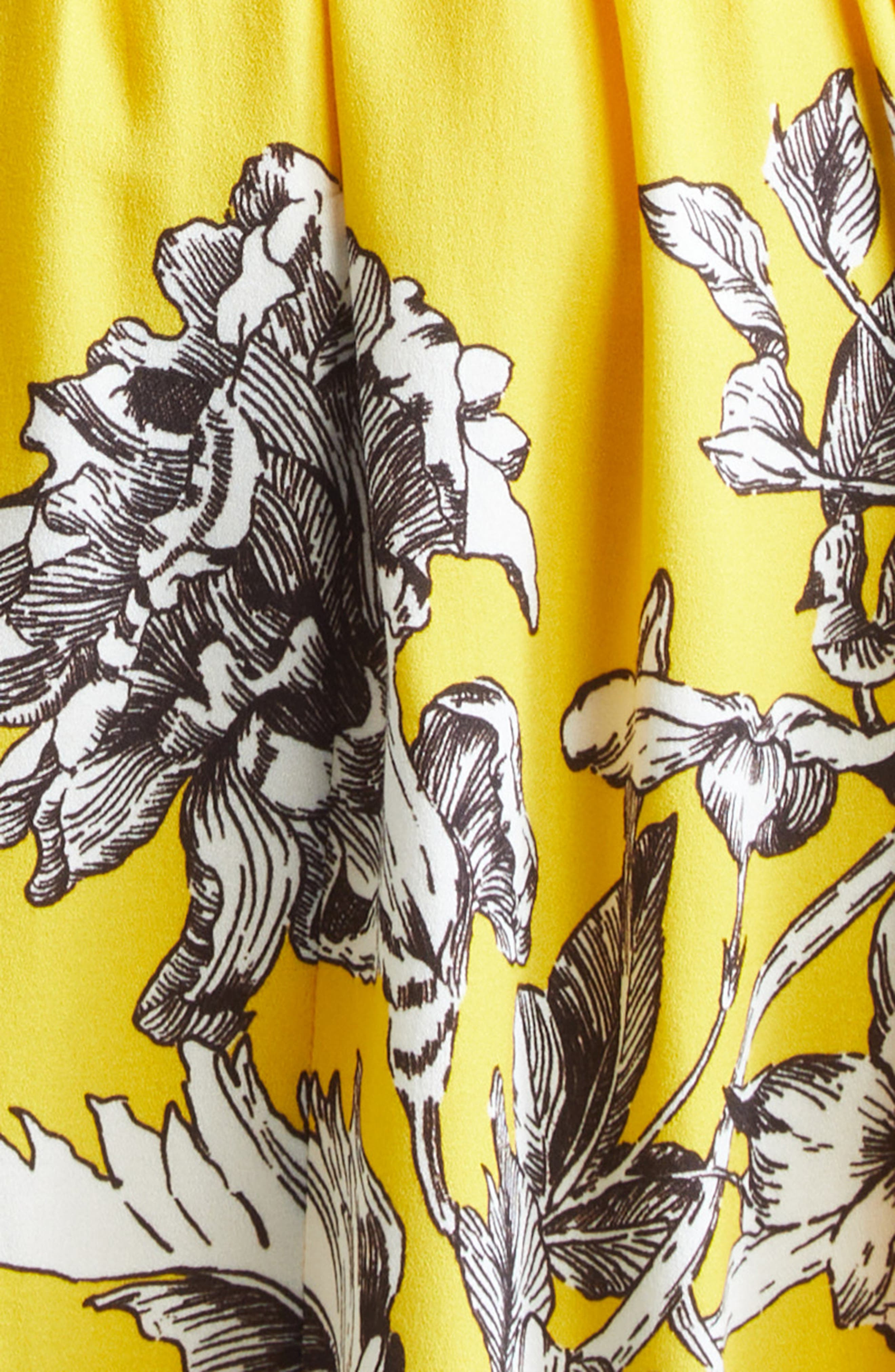 Alice + Olivia Clarissa Floral Long Sleeve Minidress in Blooming Wild Golden Hour at Nordstrom - 6