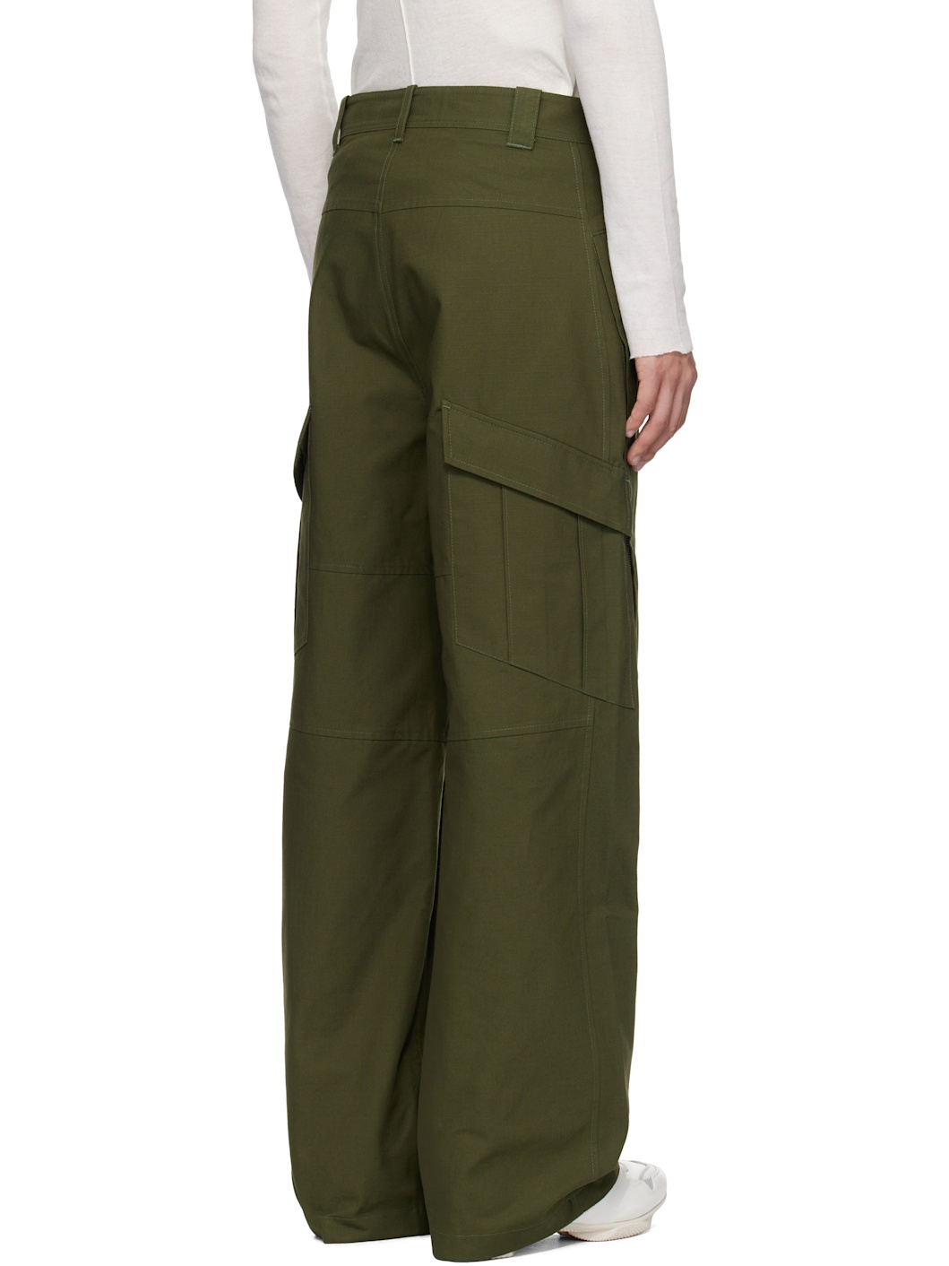 Khaki 3-Way Zip Cargo Pants - 3