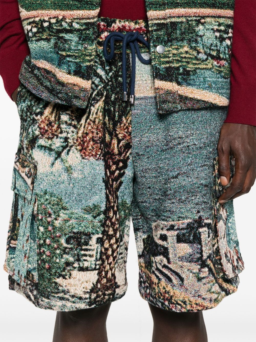 graphic-print shorts - 5