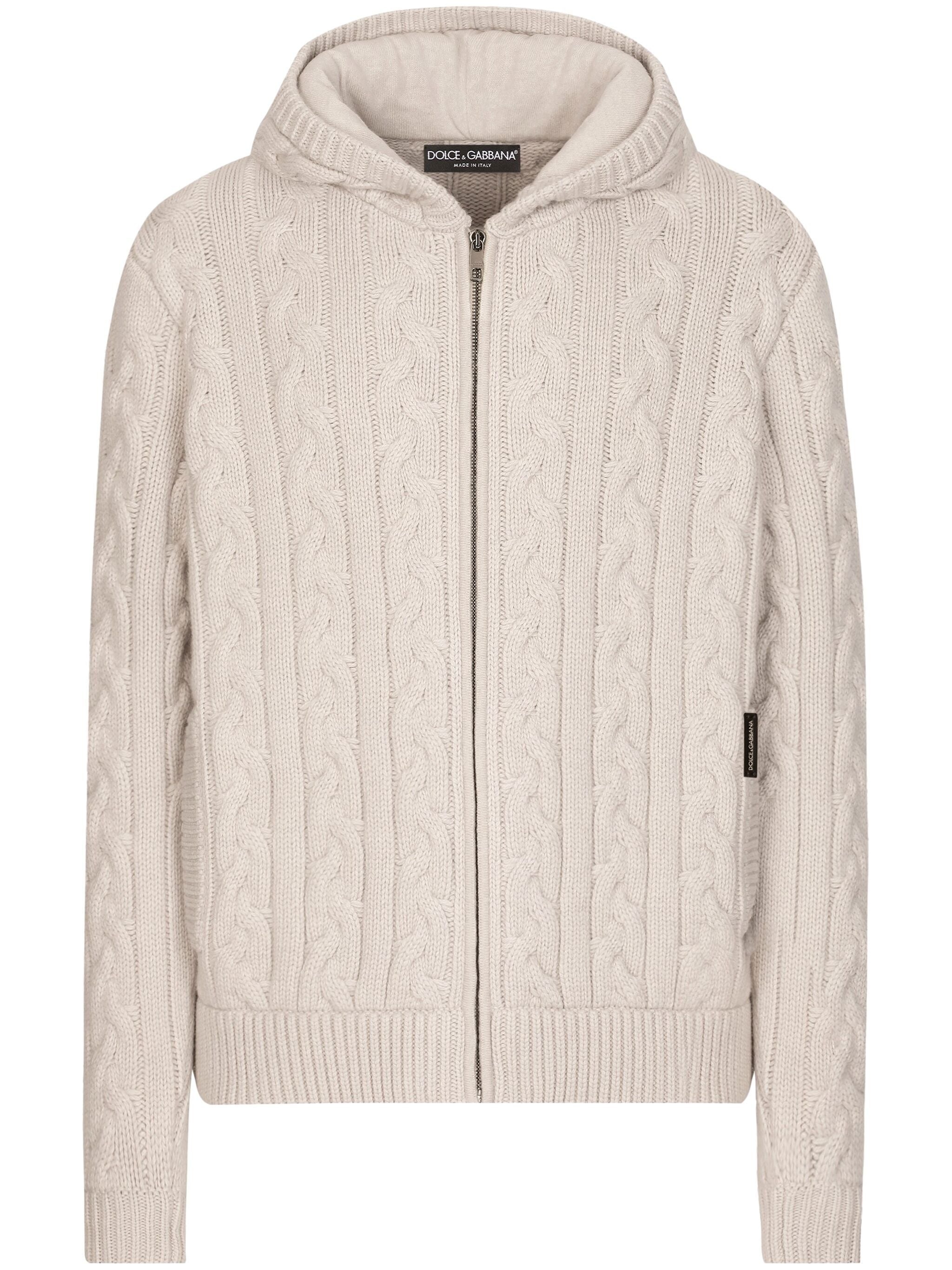 CABLE-KNIT HOODIE - 1