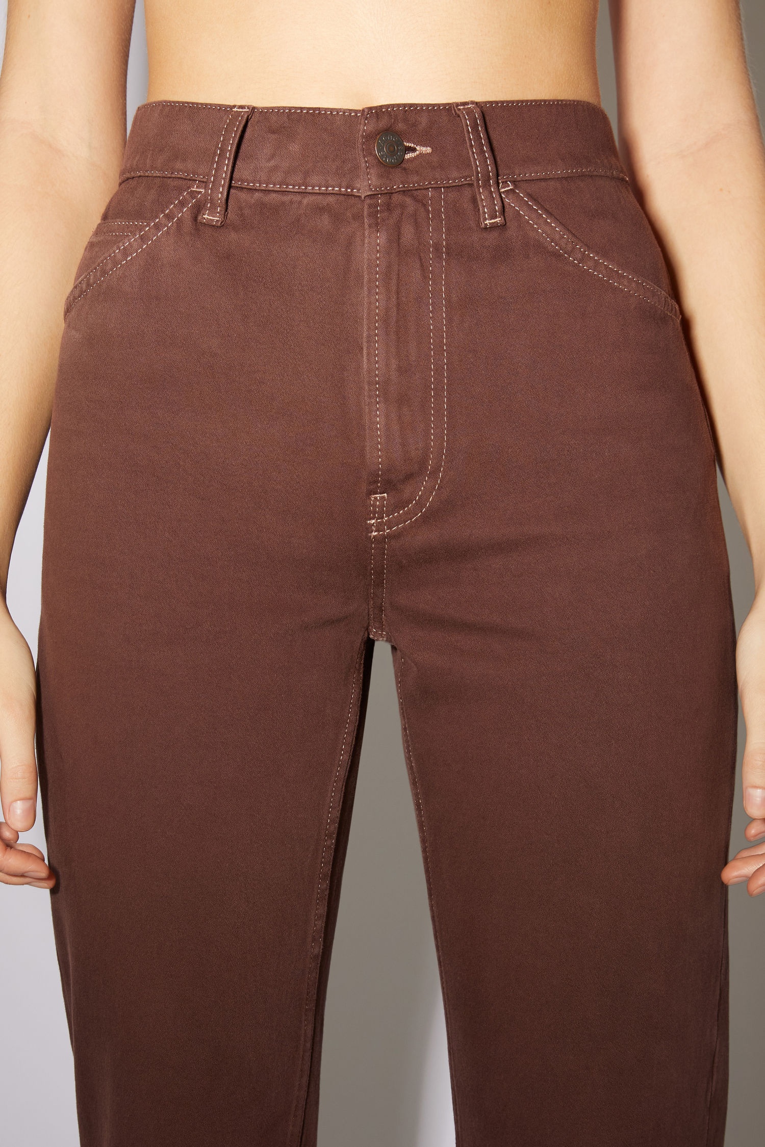 Bootcut fit jeans - Dark brown - 6